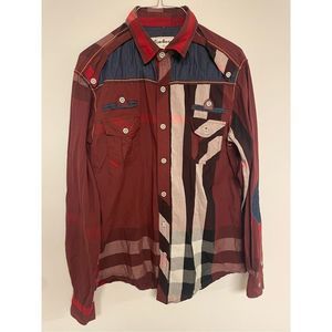 VINTAGE Mens Western Button Shirt- JIM & WEE